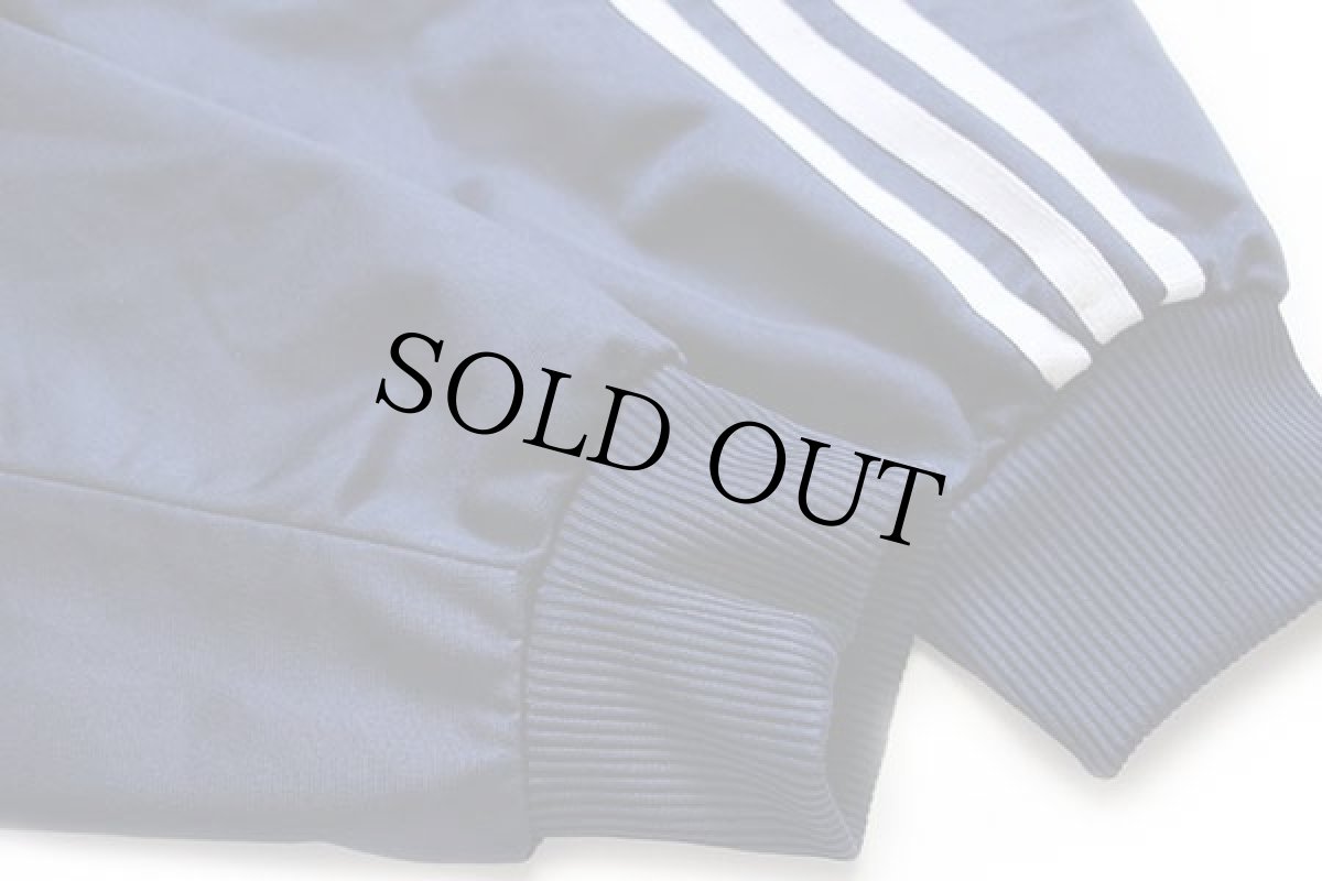 画像6: 90s adidasアディダス トレフォイル ロゴ刺繍 トラックジャケット 紺×白 S★ジャージ (6)