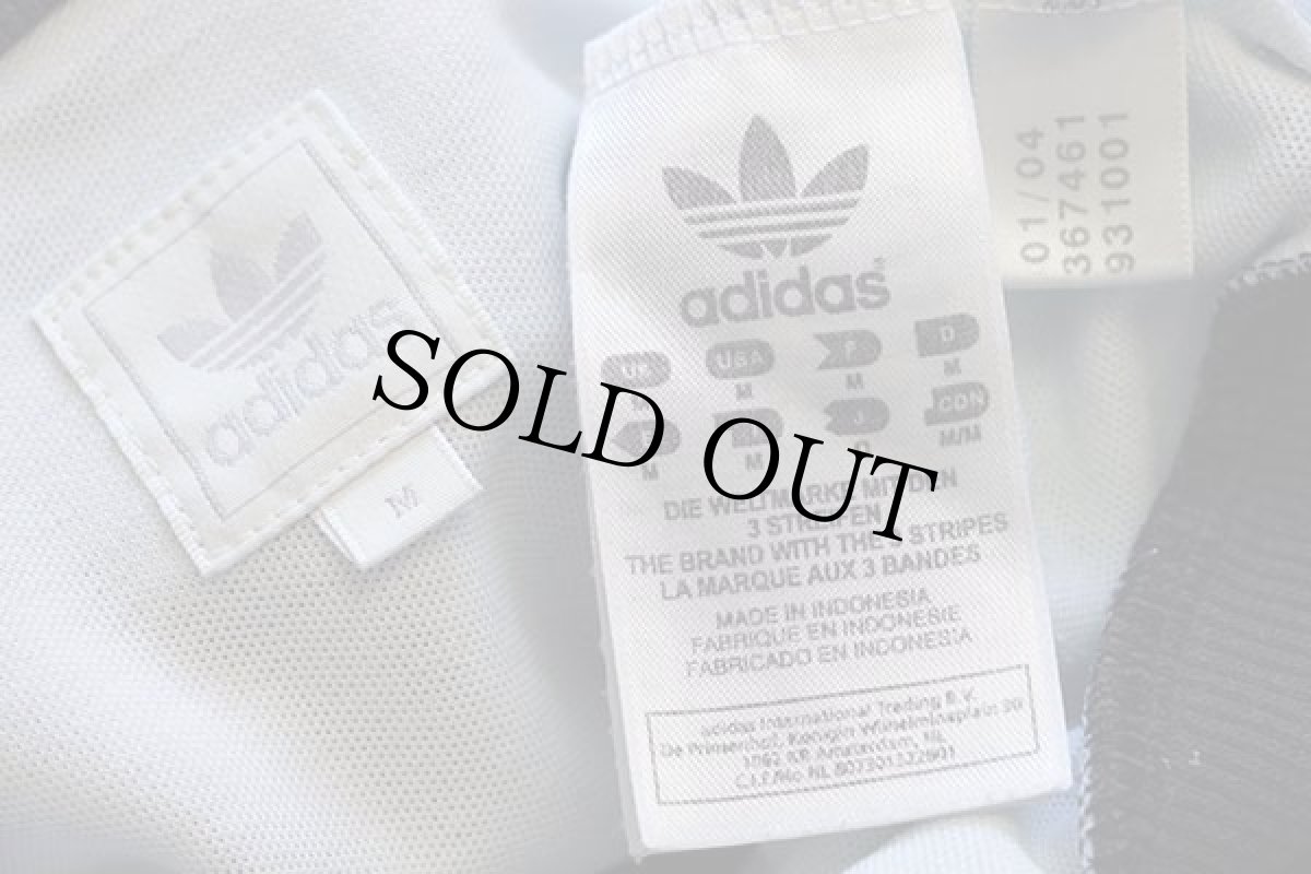 画像5: 00s adidasアディダス NEW ZEALAND フェルトプリント&パッチ付き ハイネック トラックジャケット 白×炭黒 M★ジャージ (5)