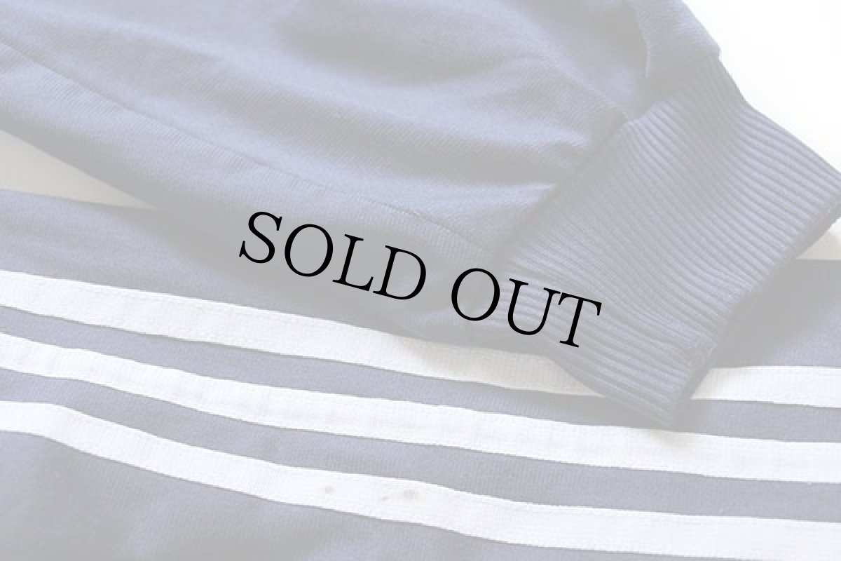 画像6: 90s adidasアディダス トレフォイル ロゴ刺繍 トラックジャケット 紺×白 M★ジャージ (6)