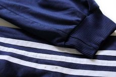 画像6: 90s adidasアディダス トレフォイル ロゴ刺繍 トラックジャケット 紺×白 M★ジャージ (6)