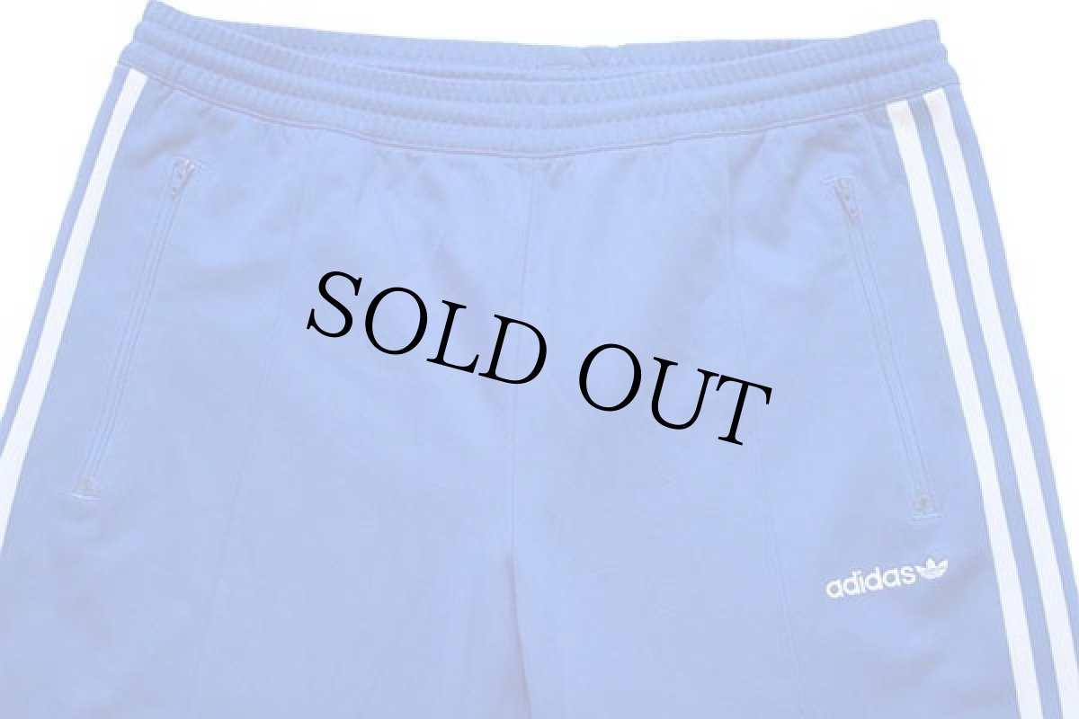 画像4: adidasアディダス トレフォイル ロゴ刺繍 トラックパンツ 青×白 L★ジャージ (4)
