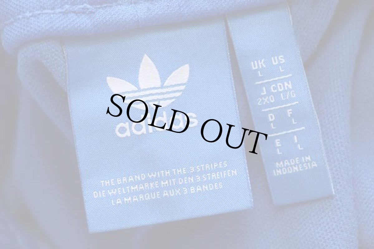 画像6: adidasアディダス トレフォイル ロゴ刺繍 トラックパンツ 青×白 L★ジャージ (6)