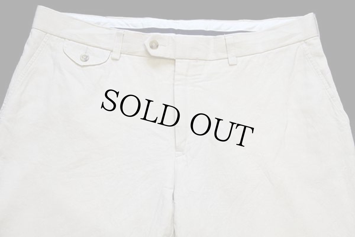 画像4: 00s ポロ ラルフローレン スラックス リネン×コットンパンツ アイボリー w36 L34 (4)