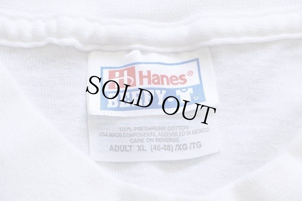 画像4: 90s Hanes LONGHORN CATTLE COMPANY 両面プリント コットン 長袖Tシャツ 白 XL (4)