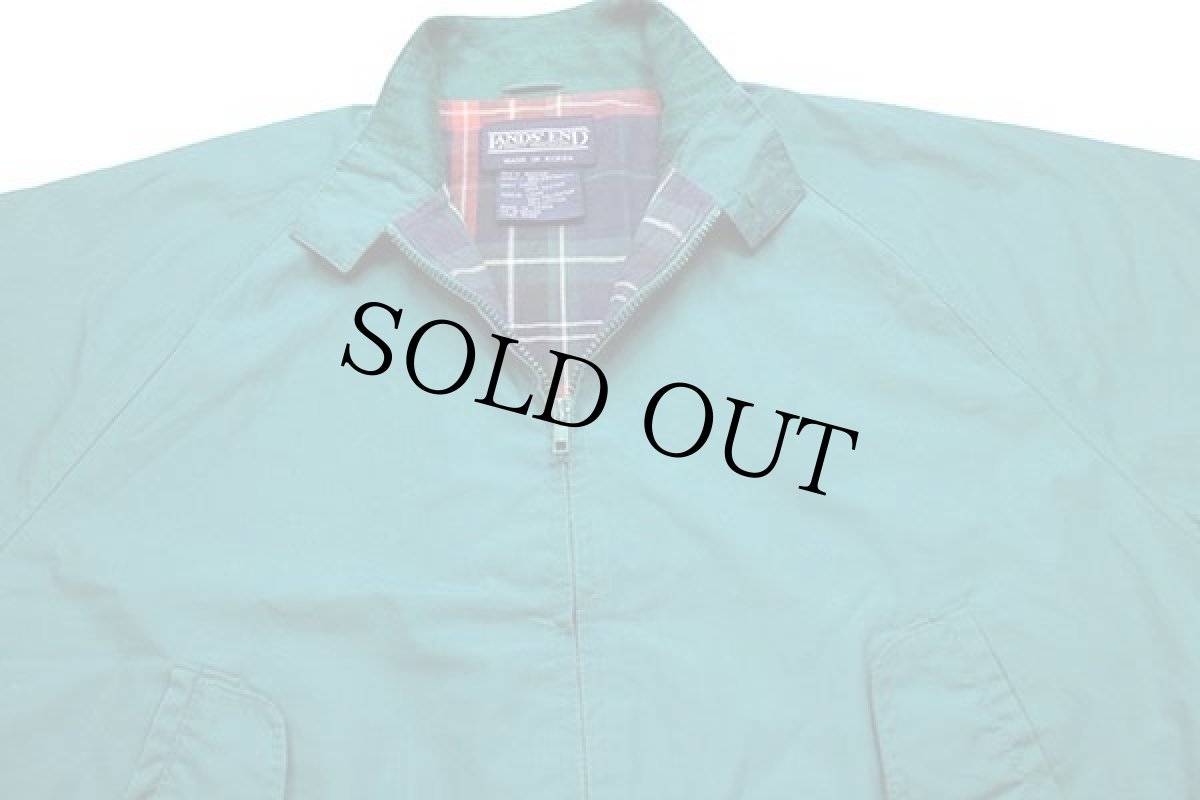 画像3: 90s LANDS'ENDランズエンド G9タイプ タータンチェックライナー ハリントンジャケット 緑 M (3)