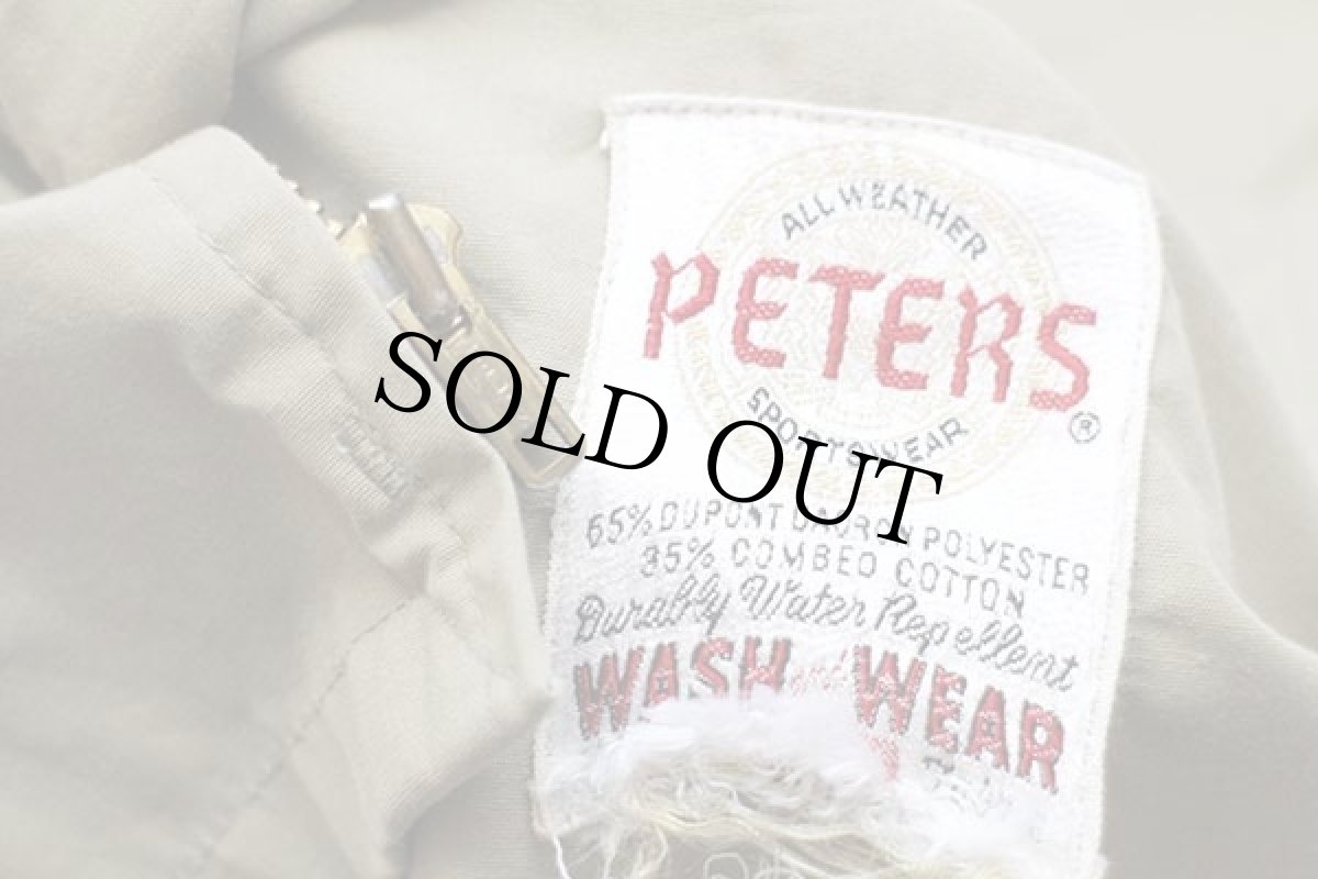 画像4: 60s PETERS 無地 オールウェザー ジャケット カーキ (4)