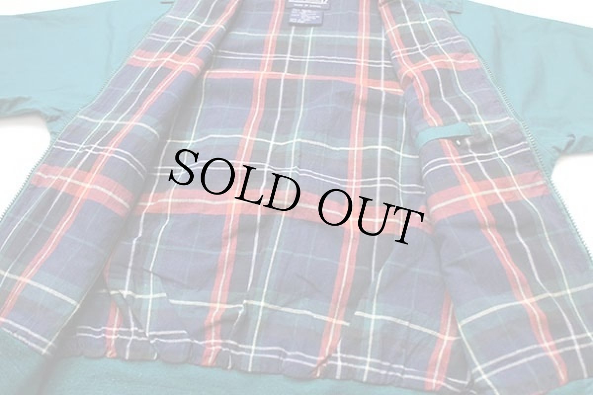 画像5: 90s LANDS'ENDランズエンド G9タイプ タータンチェックライナー ハリントンジャケット 緑 M (5)