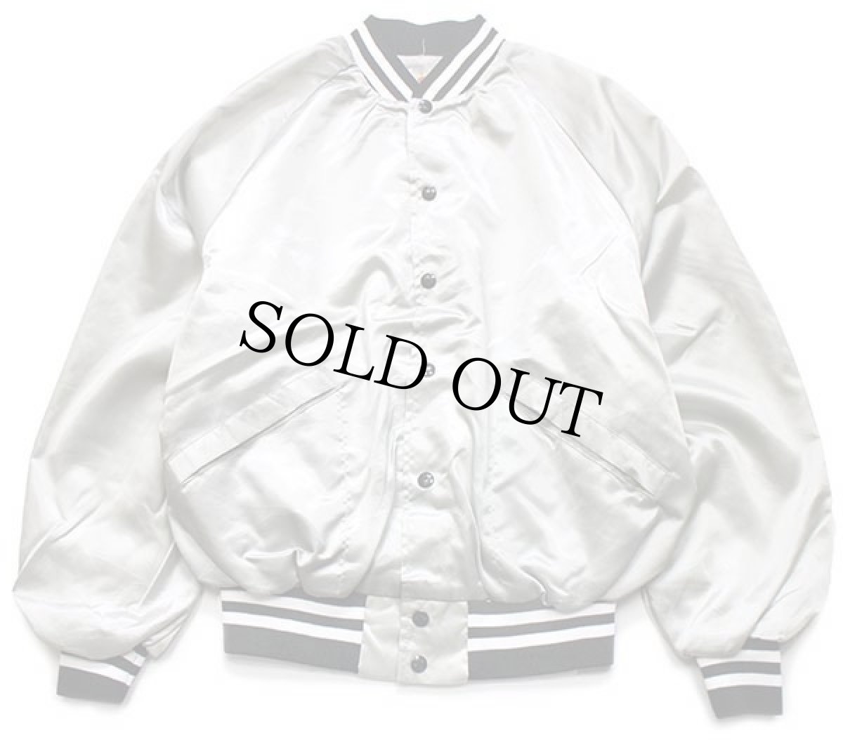 画像2: 80s USA製 King Louieキングルイ DeLoreanデロリアン バックプリント ナイロンジャケット シルバー L (2)