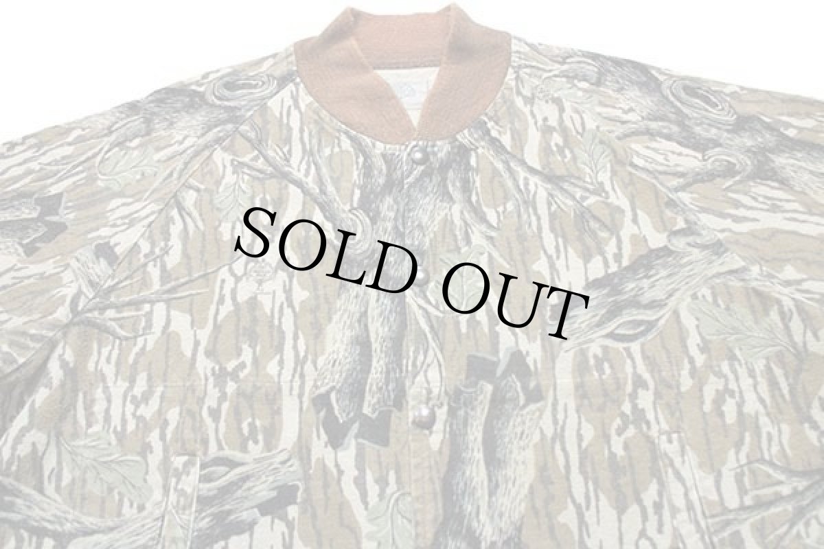 画像3: 80s USA製 MOSSY OAK リアルツリーカモ コットン シャモアクロス ハンティングジャケット (3)