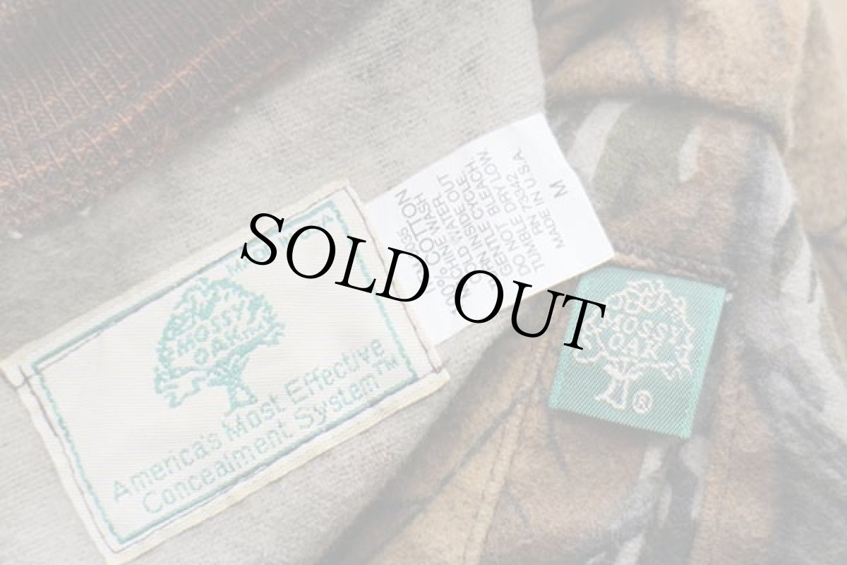 画像4: 80s USA製 MOSSY OAK FALL FOLIAGE リアルツリーカモ コットン シャモアクロス ハンティングジャケット M (4)