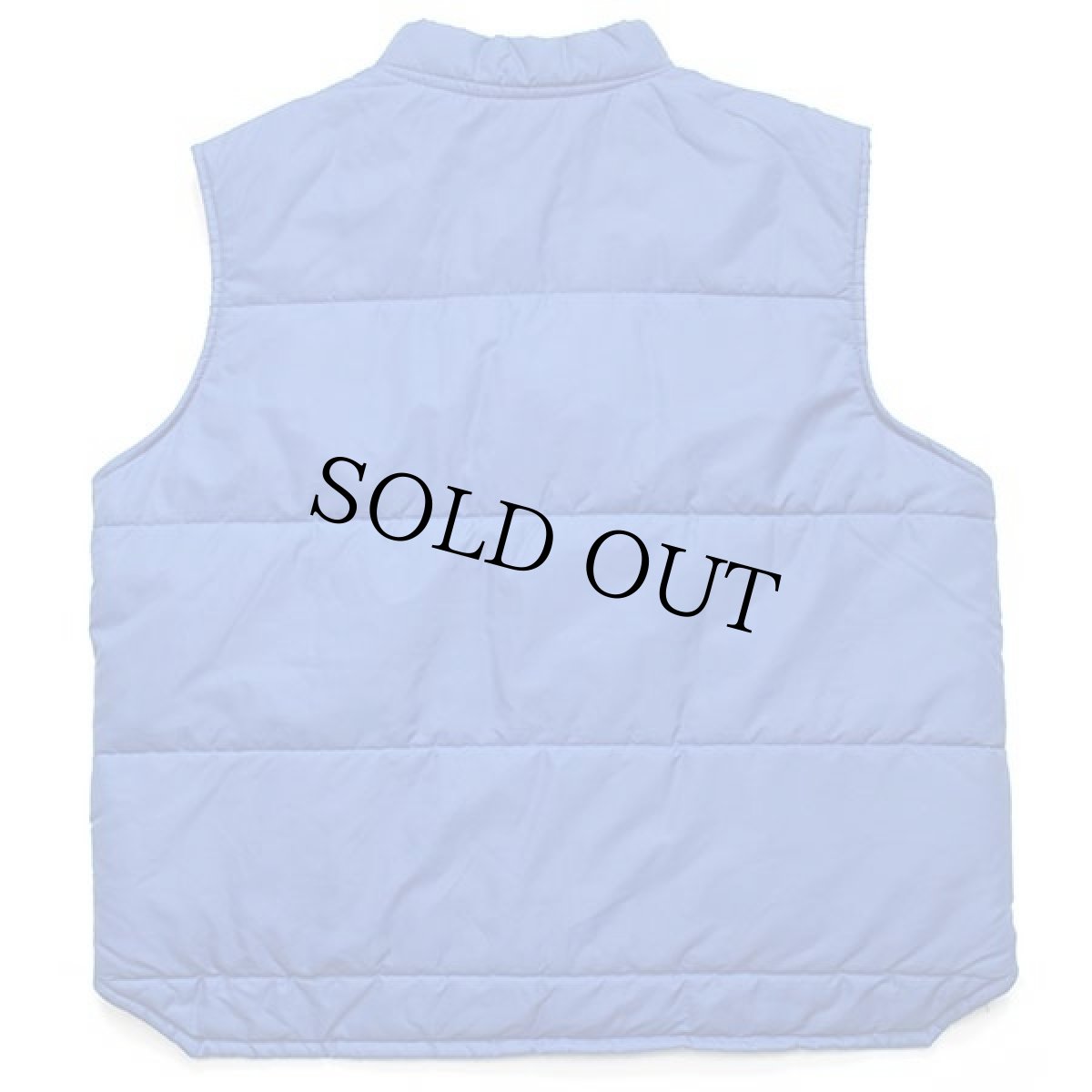 画像2: 80s USA製 Pla-Jac Dunbrooke PIE NATIONWIDE パッチ付き 中綿入り ナイロンベスト 青 L (2)