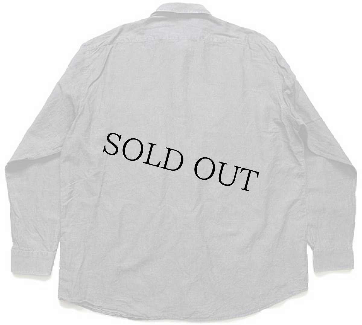 画像2: HUGO BOSS 無地 ラミー×コットンシャツ チャコールグレー 43 (2)