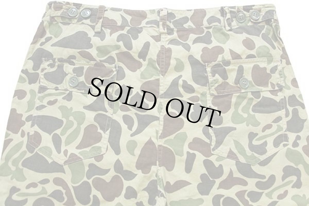 画像5: 70s UNKNOWN ダックハンターカモ ベイカータイプ コットン ハンティングパンツ L (5)