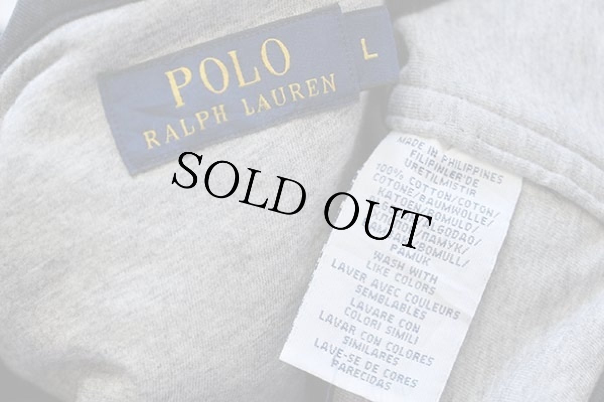 画像5: ポロ ラルフローレン 中綿入り 三点留め ボタンダウン コットンシャツ 黒 L (5)