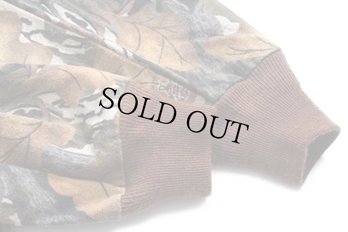 画像7: 80s USA製 MOSSY OAK FALL FOLIAGE リアルツリーカモ コットン シャモアクロス ハンティングジャケット M (7)