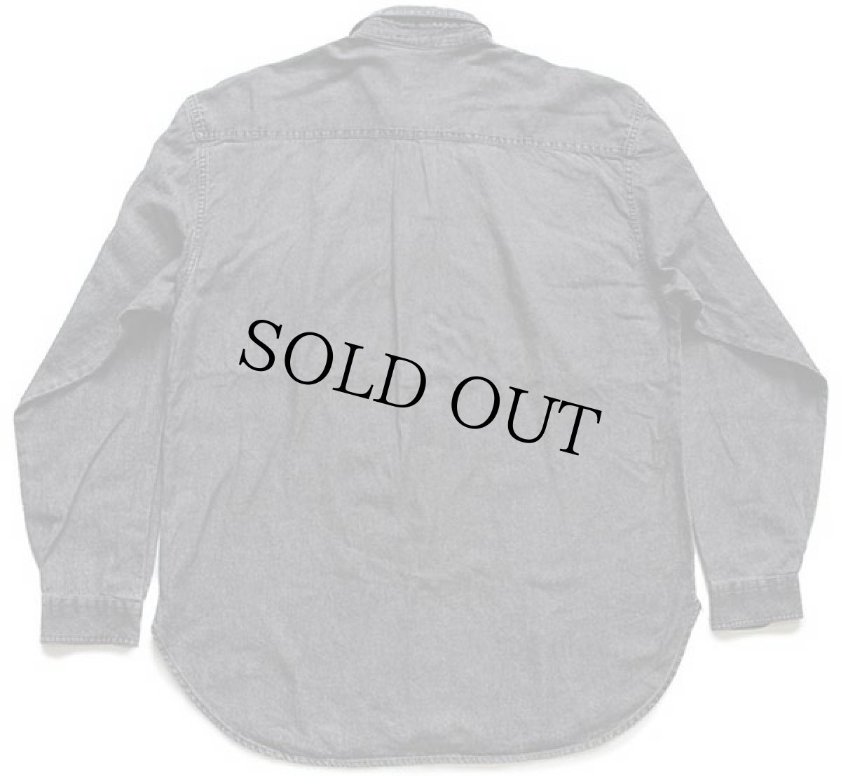 画像2: 90s イタリア製 CASUCCI 刺繍入り ブラック ダンガリーシャツ L (2)