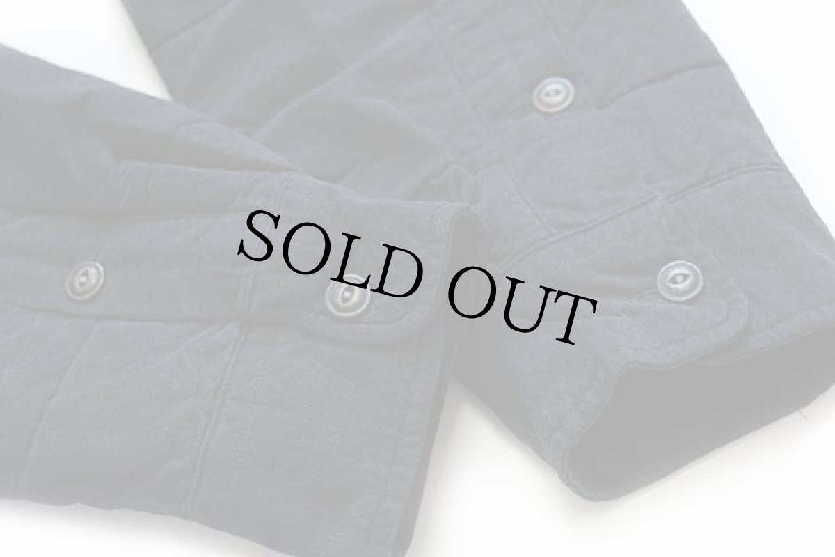 画像8: ポロ ラルフローレン 中綿入り 三点留め ボタンダウン コットンシャツ 黒 L (8)