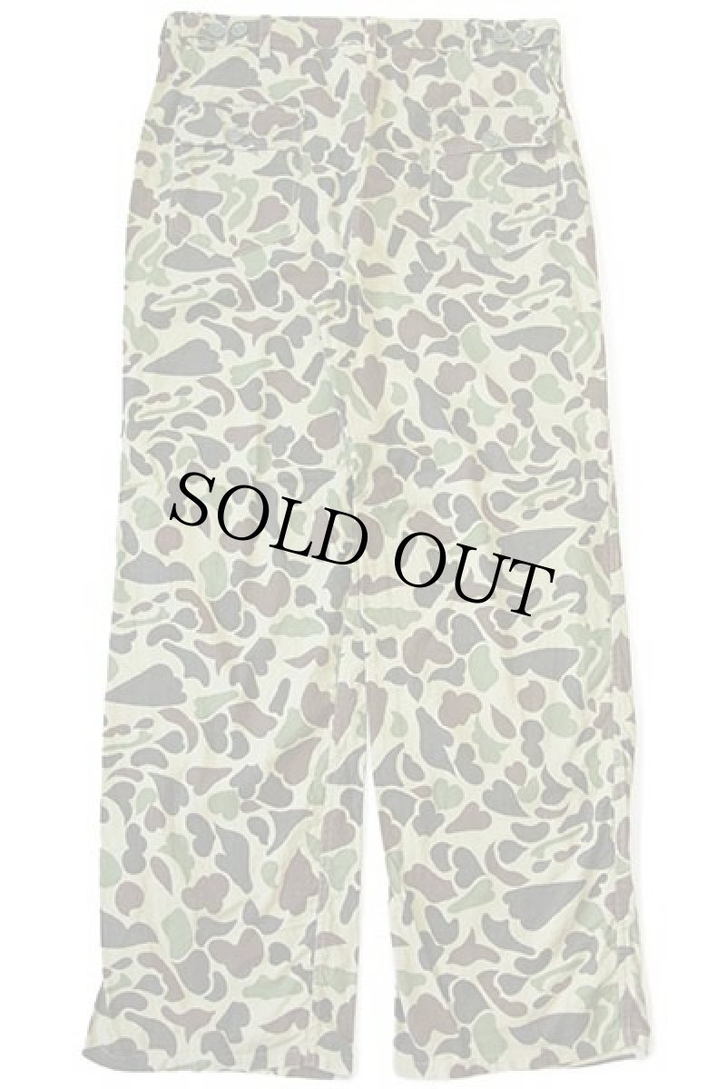 画像3: 70s UNKNOWN ダックハンターカモ ベイカータイプ コットン ハンティングパンツ L (3)