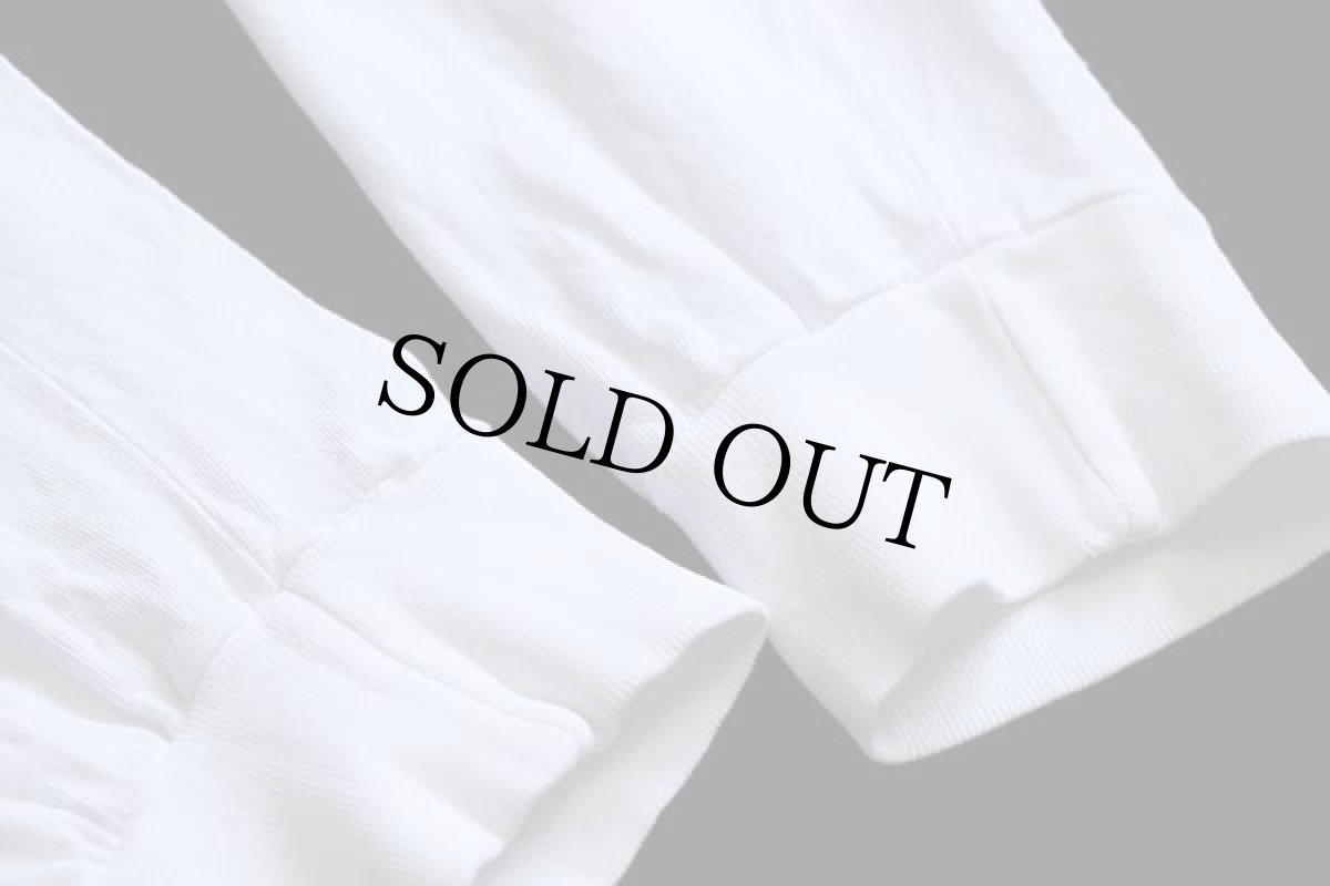 画像5: 90s USA製 GAPギャップ モックネック 無地 コットン 長袖Tシャツ 白 L (5)