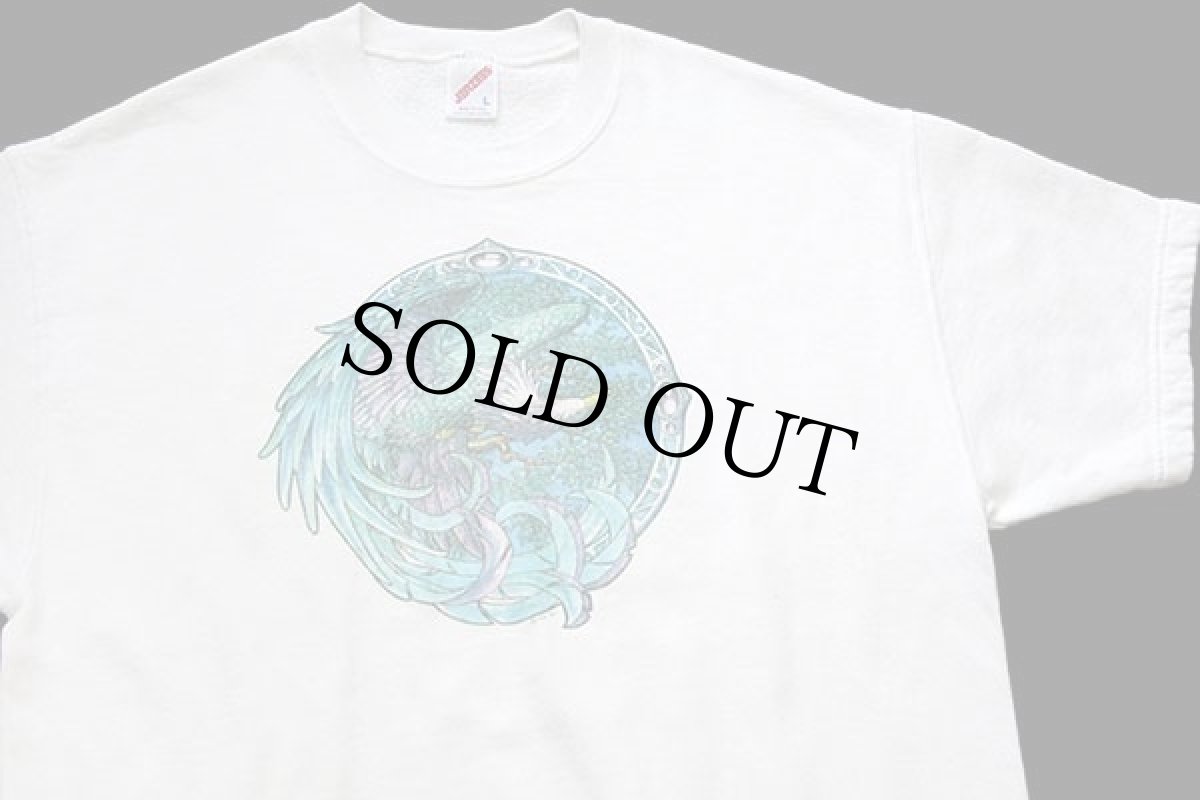 画像3: 80s USA製 フェニックス アート 半袖 スウェット 白 L (3)