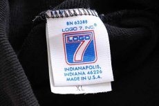 画像3: 80s USA製 LOGO7 NFL GIANTS 刺繍 タートルネック コットン 長袖Tシャツ 黒 XL (3)