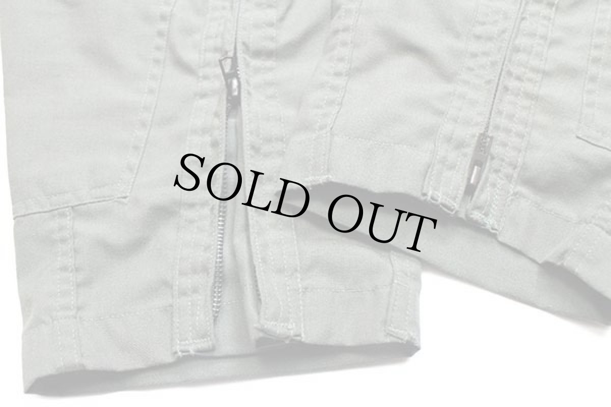 画像8: 90s 米軍 CWU-27/P カバーオール アラミド フライトスーツ セージグリーン 42R★33 つなぎ (8)