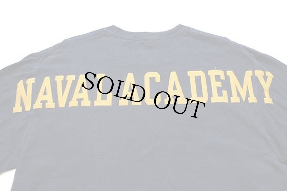 画像4: JANSPORTジャンスポーツ U.S.NAVY NAVAL ACADEMY パッチ付き コットン 長袖Tシャツ 紺 L (4)