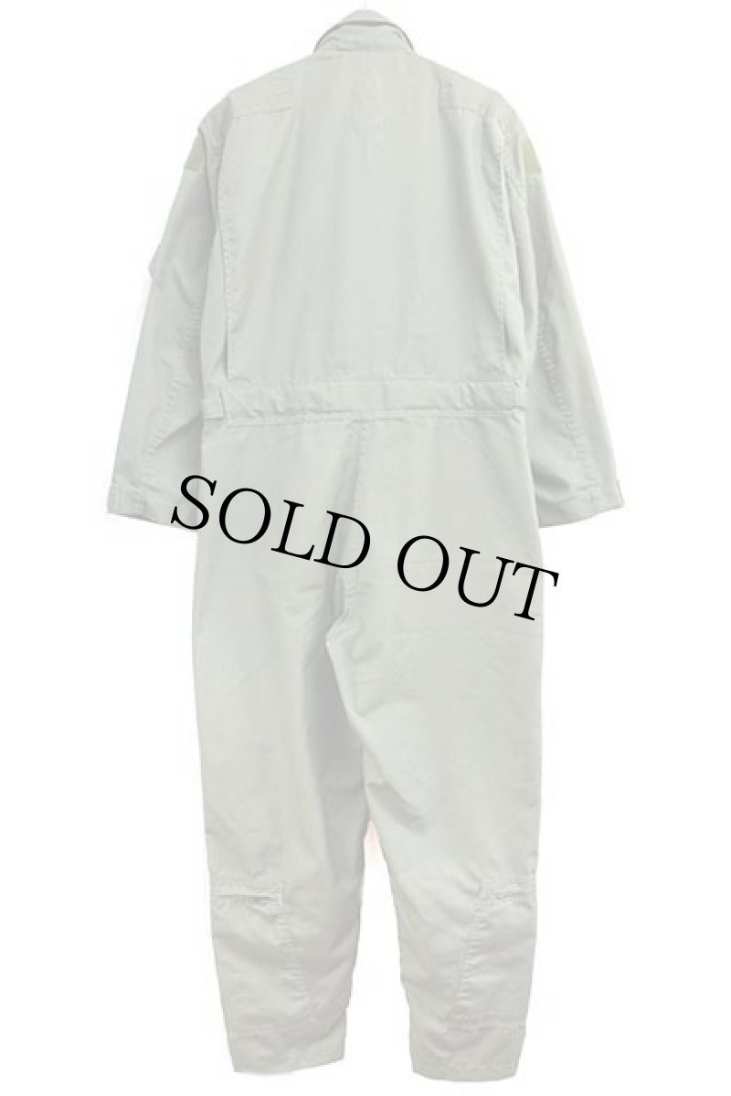 画像3: 90s 米軍 CWU-27/P カバーオール アラミド フライトスーツ セージグリーン 42R★33 つなぎ (3)