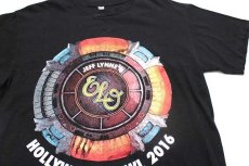 画像3: JEFF LYNNE'S ELO ALONE IN THE UNIVERSE TOUR HOLLYWOOD BOWL 2016 両面プリント コットン バンドTシャツ 黒 M (3)