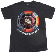 画像2: JEFF LYNNE'S ELO ALONE IN THE UNIVERSE TOUR HOLLYWOOD BOWL 2016 両面プリント コットン バンドTシャツ 黒 M (2)