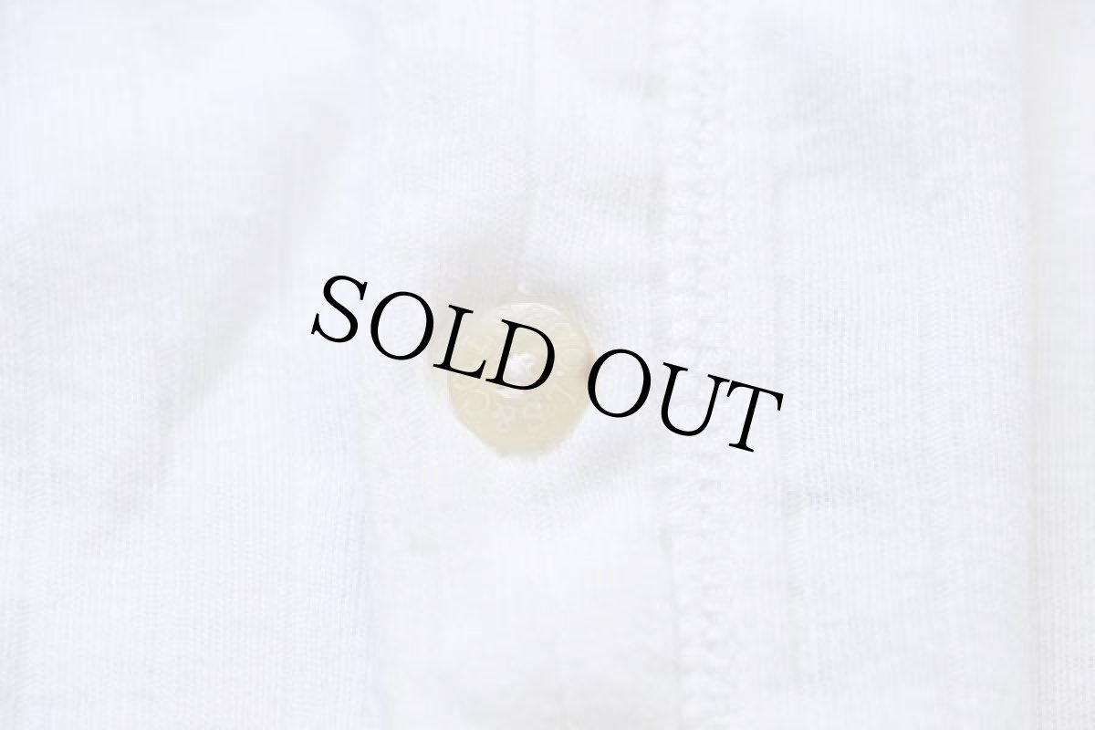 画像6: 90s Levi'sリーバイス ヘンリーネック 針抜き コットン アンダーシャツ 白 L (6)