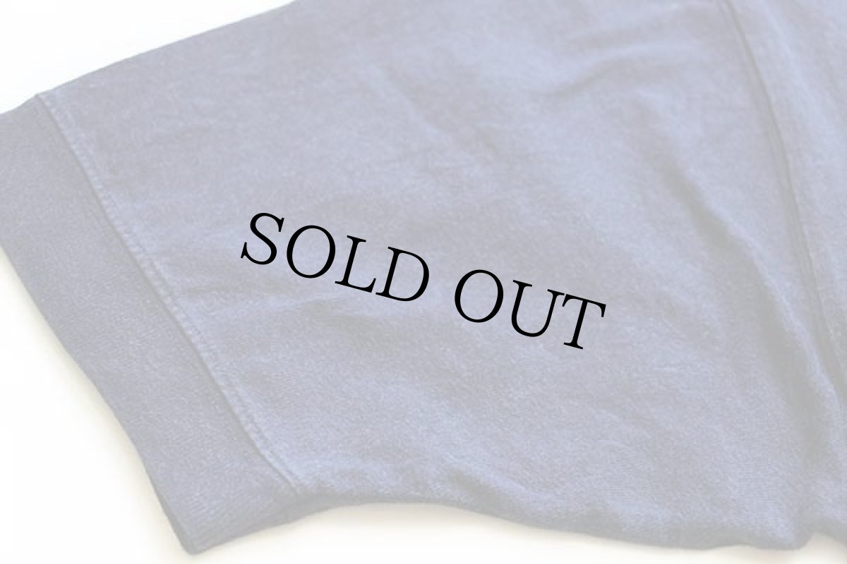 画像6: 90s GAPギャップ モックネック 無地 コットン ポケットTシャツ 紺 M (6)