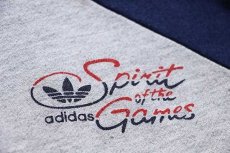 画像6: 80s adidasアディダス トレフォイル ロゴ Spirit of the Games マルチカラー スウェット ジップパーカーS★トラックジャケット (6)