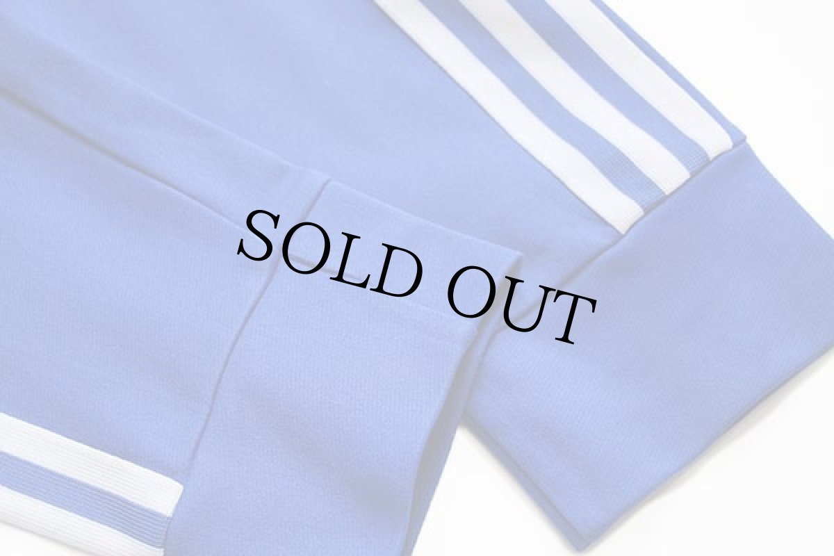 画像6: 80s adidasアディダス トレフォイル ロゴ ハイネック トラックジャケット 青×白 M★18 ジャージ (6)