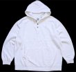 90s GAPギャップ 無地 ヘンリーネック スウェットパーカー 白 L