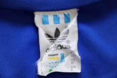 画像4: 80s adidasアディダス トレフォイル ロゴ ハイネック トラックジャケット 青×白 M★18 ジャージ (4)