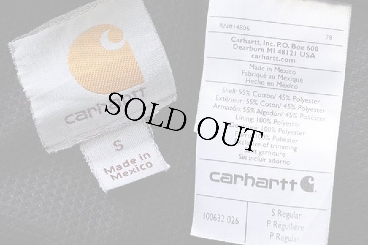 画像4: メキシコ製 carharttカーハート EMCOR 刺繍 ライナー付き スウェット ジップパーカー グレー フェード S (4)