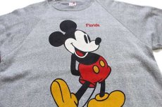 画像4: 90s Disneyディズニー ミッキー マウス スウェット 杢グレー XL (4)