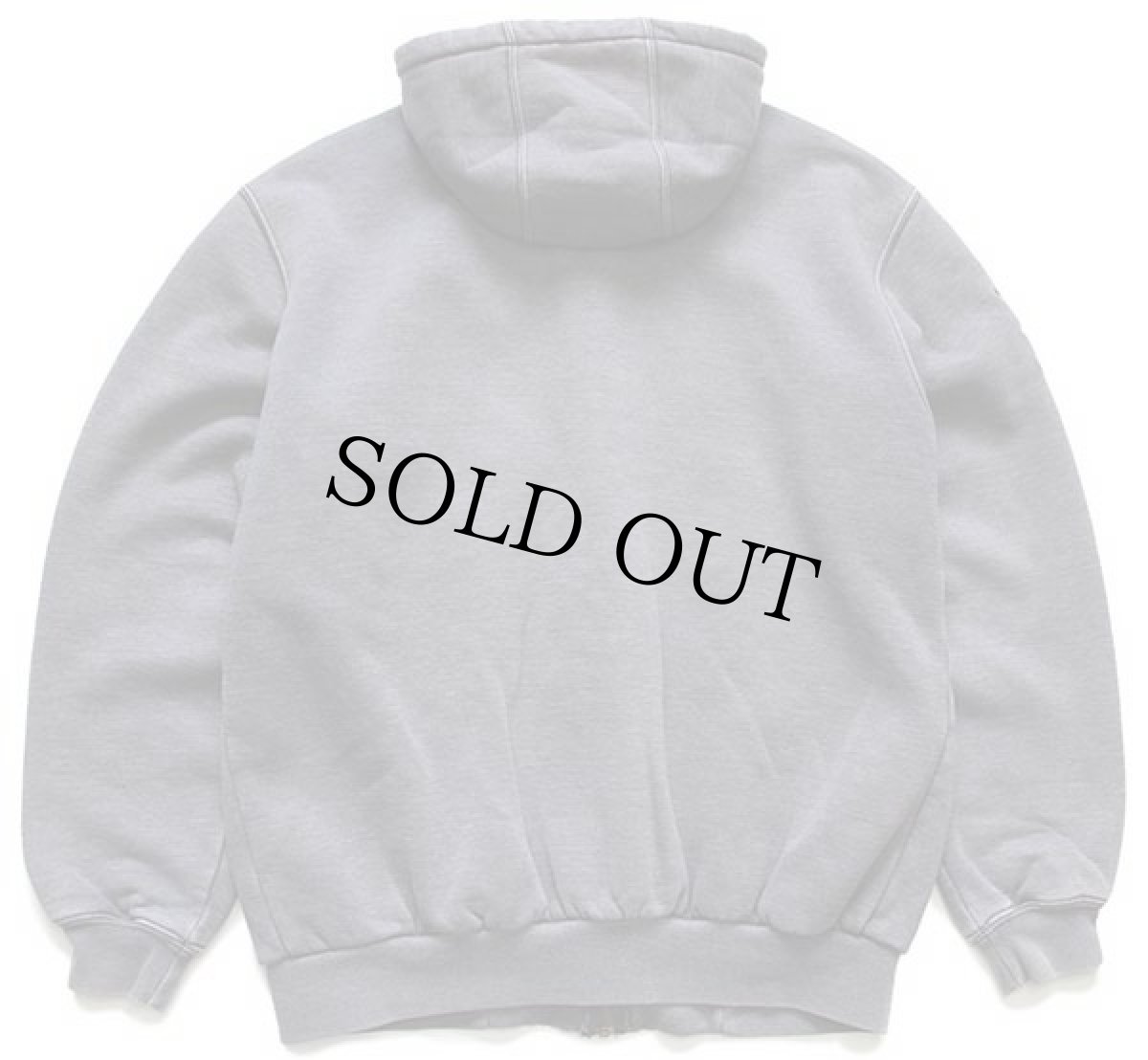 画像2: メキシコ製 carharttカーハート EMCOR 刺繍 ライナー付き スウェット ジップパーカー グレー フェード S (2)