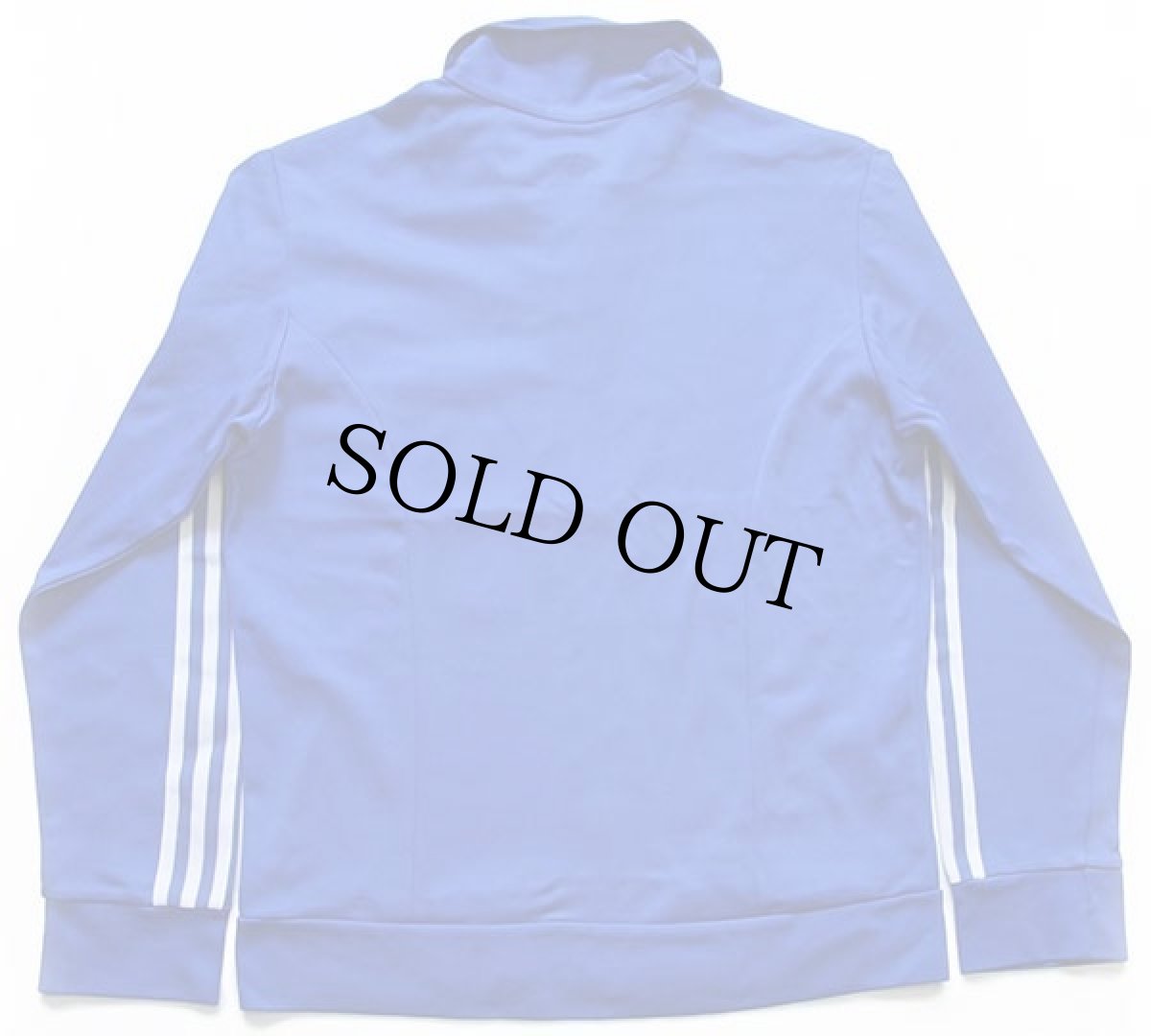 画像2: 80s adidasアディダス トレフォイル ロゴ ハイネック トラックジャケット 青×白 M★18 ジャージ (2)