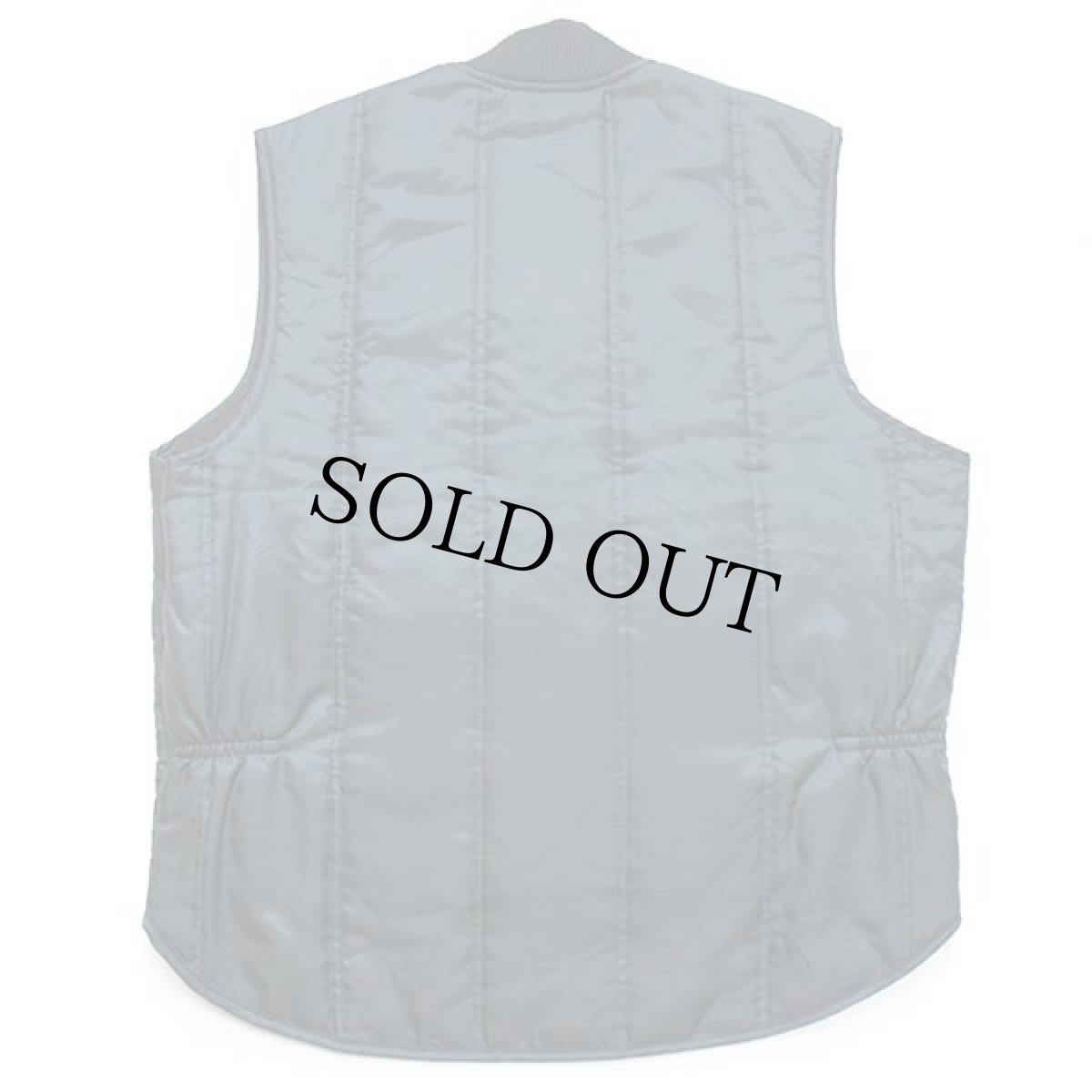 画像2: 90s USA製 SNAP'N'WEAR ナイロン キルティング ワークベスト 紺 L (2)