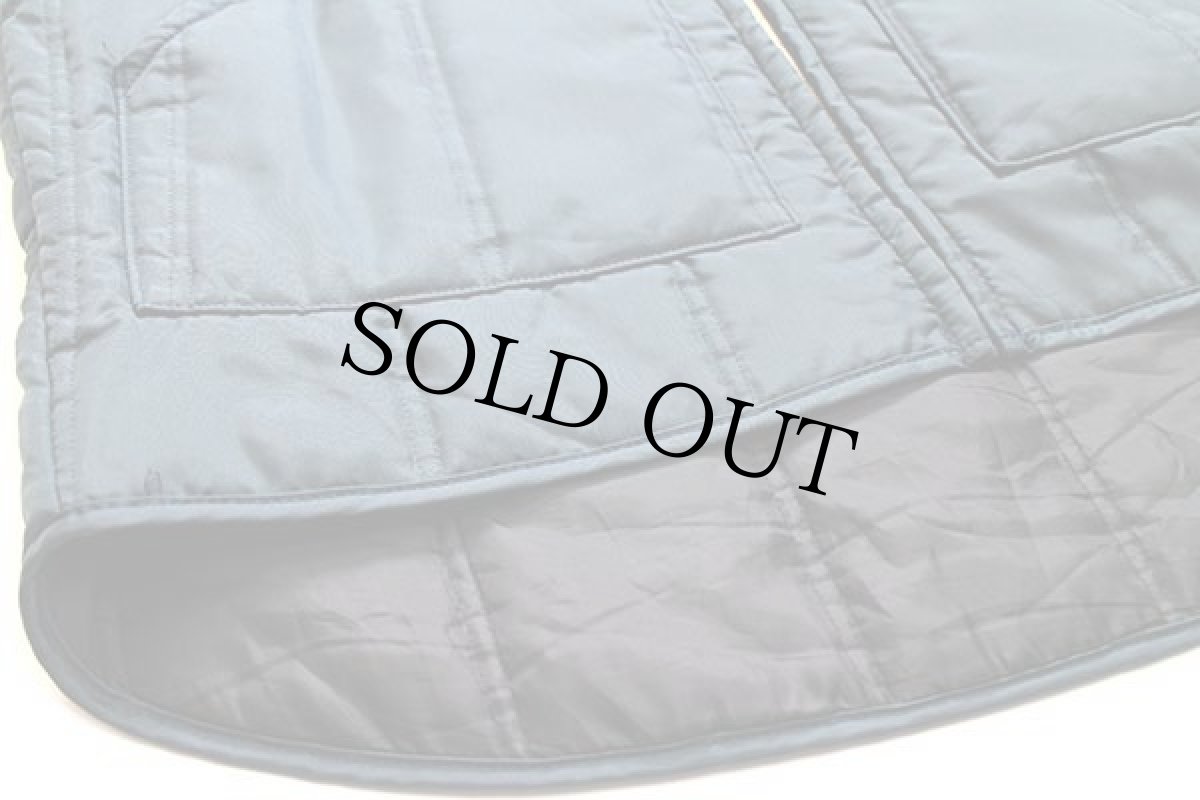 画像6: 90s USA製 SNAP'N'WEAR ナイロン キルティング ワークベスト 紺 L (6)