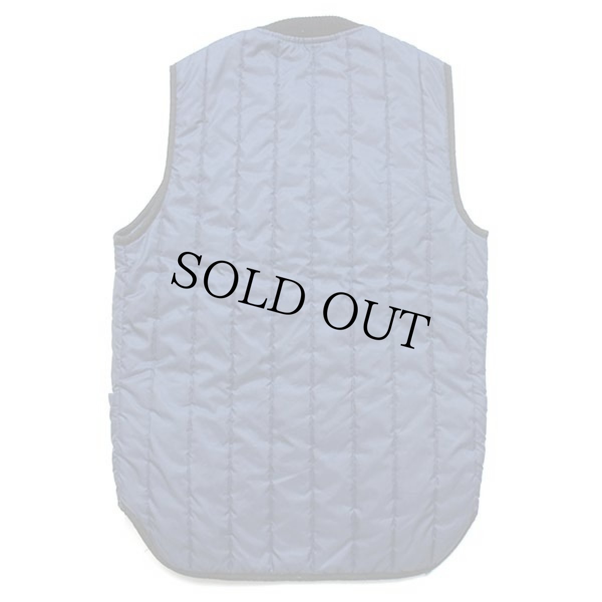 画像2: 70s Sears Work Leisure ナイロン キルティング ライナーベスト 紺 (2)