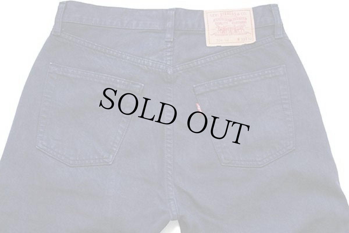 画像5: 90s イタリア製 Levi'sリーバイス 534 カラーデニムパンツ 後染め 濃紺 w33★ユーロ (5)