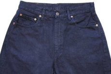 画像4: 90s イタリア製 Levi'sリーバイス 534 カラーデニムパンツ 後染め 濃紺 w33★ユーロ (4)