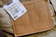 画像6: 00s USA製 Levi'sリーバイス 550 カラーデニムパンツ 後染め カーキ w30 L32 (6)