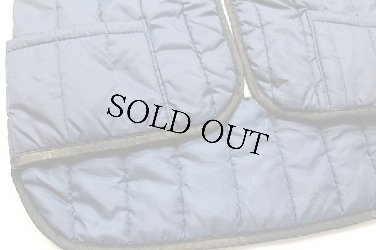 画像6: 70s Sears Work Leisure ナイロン キルティング ライナーベスト 紺 (6)