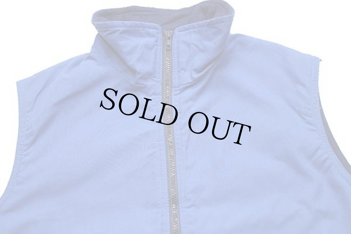 画像3: 80s USA製 SPORTSMASTER polarfleece フリースライナー ナイロンベスト 青 L (3)