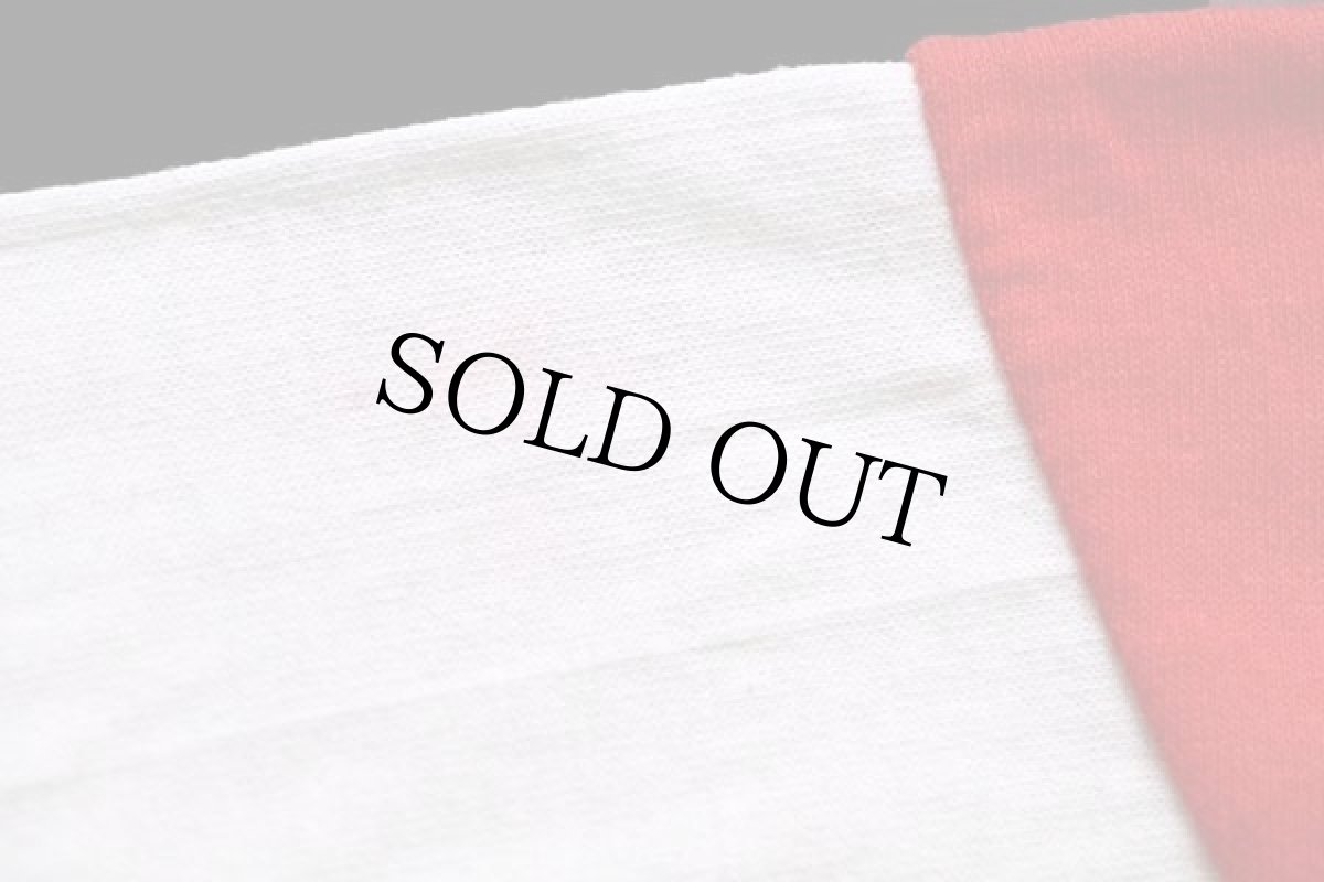 画像7: 80s USA製 U.S.MARINE CORPS 両面プリント フットボールTシャツ 生成り×赤 L (7)