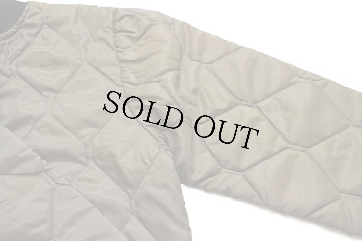 画像7: 80s USA製 Wear Guard ナイロン キルティング ライナージャケット 焦げ茶 S (7)